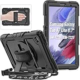 SEYMAC Case for Samsung Galaxy Tab A7 Lite 2021 8.7 Inch (SM-T220/SM-T225), Heavy Duty Shockproof Case with Screen Protector,