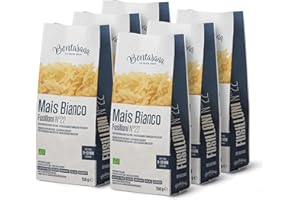 Bontasana· Fusilloni 100% Farina Di Mais Bianco- Pasta Senza Glutine, Trafilata A Bronzo Ed Essiccazione Lenta A Bassa Temperatura con le fondamenta di una Pasta Biologica Italiana- 6 x 250gr