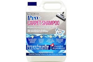 Pro-Kleen Pro+ Carpet Cleaner Shampoo 5L and Upholstery Cleaning Solution, Suitable for Homes with Pets, 4 in 1 Concentrate – Compatible with all Machines 5L (Ocean Fresh)