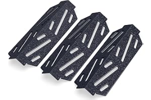 QuliMetal 66040 Grill värmedeflektor för Weber Genesis II 300-serien, Genesis II E-310, II E-315, II E-330, II E-335, II S-310, II S-335 grillar, värmesköld i porslin ersätter Weber 6685, 3-pack