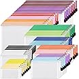 EOOUT 56pcs Mesh Zipper Pouch, Waterproof Zipper Bags, 8 Sizes Plastic Travel Pouch, 18 Colors, Multipurpose for Travel Storage, Office Appliances