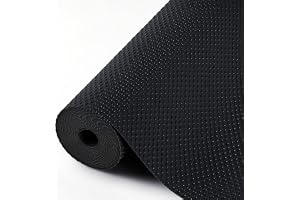 Hersvin Lådunderlägg hyllmattor 30 cm x 300 cm köksskåp hyllor icke-självhäftande skyddande foder EVA plast skåpskydd (svart prick)