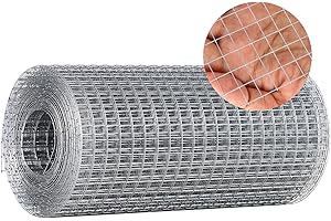 ALEEIK Grillage à mailles fines galvanisé 200MMX6M, en fil métallique pour rongeurs, grillage pour volière, clôture pour lapins, treillis métallique pour jardin, en acier inoxydable à mailles serrées pour
