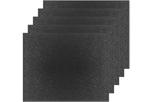 JTMKYO 5 Stück Selbstklebende Schaumstoffplatten, Schwarze Schaumstoff-Isoliergummipads, Rutschfeste, Stoßdämpfende Selbstklebende Schwammpads, Geeignet Für Möbeltische, Stühle, Sofaecken