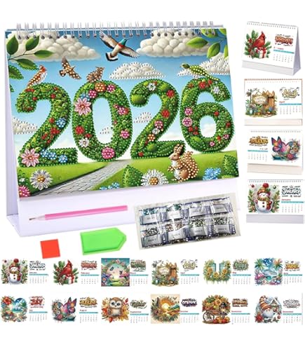 DIY Diamond Painting DIY Diamond Perpetual Calendar Craft Kit - Lion - View #11