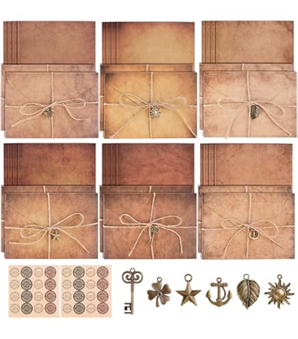 Set Carta Da Lettere Vintage Con Buste E Sigilli - Stile Retrò! - Foto 9