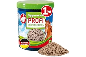 Eggersmann Mein Pferdefutter Ajo Plus 1 kg – Complemento alimenticio para Caballos – contra Moscas, tábanos y Mosquitos, Ayuda al metabolismo y a la Defensa inmune