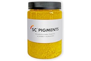 SERRA CIMENTS SC Pigments® Pigmentos colorantes para teñir cemento, mortero, hormigón, yeso, cal. (Amarillo)