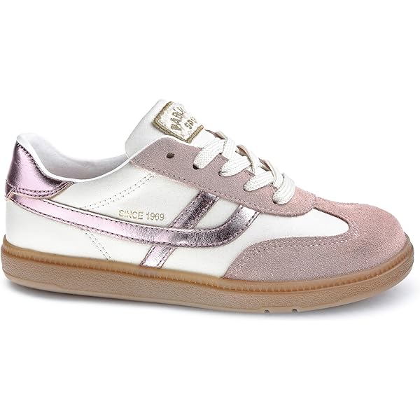 Baskets Pablosky Sax 210633 Pour Enfant - Cuir Naturel - Drop 0 - Large Et Flexible
