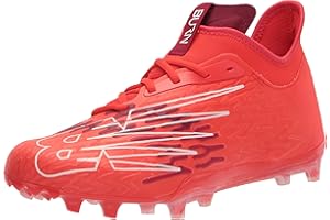 New Balance Men's Burn X 3 Speed Lacrosse Shoe, Red/Flame, 10.5