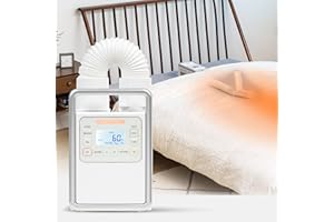 IRIS USA, Inc. BLW-H1 Bettwärmer, Tragbarer Deckenwärmer zum Wärmen von Bett und Couch mit Schuhtrockner Aufsatz, Leistungsstark – Weiß, High-Power Extendable Single Nozzle - White