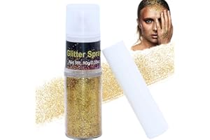 HTRUIYATY Spray Paillette Cheveux et le Corps,Bombe Paillettes Visage Glitter Makeup Pour Vetements FêTe Festival Maquillage Accessoire