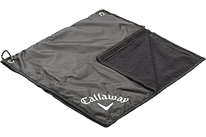 Callaway Rain Sac de Pluie avec Capuche et Serviette – Noir Mixte, Taille Unique