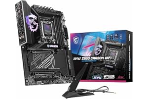 MSI MPG Z890 Carbon WiFi Placa Base - ATX - Admite Intel Core Ultra (Serie 2), LGA 1851-110A SPS VRM, DDR5 Memory Boost 9200+ MT/s (OC), PCIe 5.0 x16 & 4.0 x16, M.2 Gen5, Wi-Fi 7, 5G L