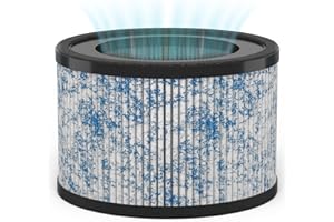 Filtre à air MIKO HEPA de remplacement pour purificateur d'air Ibuki compatible avec le purificateur d'air Miko H13 C102, remplacement de filtre à air circulaire, 17,1 x 17,2 x 13,7 cm (1 paquet)