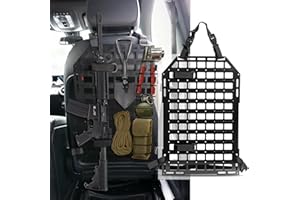 OEMASSIVE Taktische Molle Panel System Auto Rückenlehnenschutz Rücksitz Organizer 54.5 * 36Cm für Die Modulare Lagerung & Anzeige von Ausrüstung mit Befestigungsgurten für Auto-SUVs