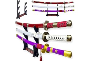 FÉENOMENN Fenomenn Katana One Piece Pack Zoro 3 Espadas (ENMA, WADO ICHIMONJI, SANDAI KITETSU) - Hoja de madera - Soporte japonés incluido