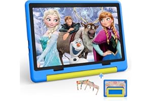 HotLight Tablette pour Enfant 10 Pouces Android 14 Tablette Enfants avec 8GB+64GB(TF 1TB),Kids Tablette Tactile Octa-Core，Éducative Apps Pré-Installé, Contrôle Parental, WiFi, Bluetooth,5000mAh(Bleu)