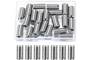 YWCHOSHE 20 Pcs Thread Inserts Kit, Thread Reducer M8 to M6, Male Female Reducing Nut Repair Tool, Inner M6*1.0/Outer M8*1.25, Self Tapping Threaded Insert Stainless Steel for Furniture Automobiles