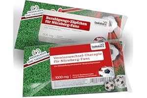 LIGAKAKAO Beruhigungs-Zäpfchen® für Nürnberg-Fans | Lakritz-Zäpfchen für NÜRNBERG-Fans zur Einnahme bei Niederlagen, Gegentoren & Abstiegsangst | Mehr verrückte Männer Geschenk Fanartikel über „Farbe“