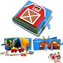 Livre D'éveil Montessori En Feutrine Pour Bébé 1-4 Ans - Busy Board Sensoriel, Jouet De Voyage éducatif