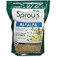 Nature Jims Sprouts alfalfa Seeds – 16 Oz Organic Sprouting Seeds – Non-GMO Premium Alfalfa Seeds – Resealable Bag for Longer Freshness – Rich in Vitamins, Minerals, Fiber