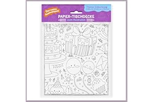 ‎SELLERROCKET Ausmaltischdecke für Kinder – Tischdecke mit Thema Geburtstag zum ausmalen – Ausmaldecke für den Kindertisch – Tolle Beschäftigung für den nächsten Kindergeburtstag – A0 (84,1 × 118,9 cm)