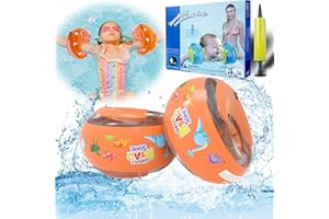 Sammelalbum Brassard Enfants pour Les 1 à 12 Ans - Brassard Bébé avec 3 Airbags Séparés, Brassard Piscine Enfant, Convient pour 6 à 40 kg - Aides à la Natation pour Enfants, Design Ludique et Coloré