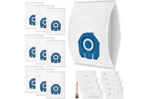 YUEYEE Lot de 10 sacs Airclean 3D pour aspirateurs Miele Hoover GN Complete C3/C2, Classic C1, S2 S5 S8 S400, S227 S240, S270, S400, S600, 4 moteurs, 4 filtres d'échappement