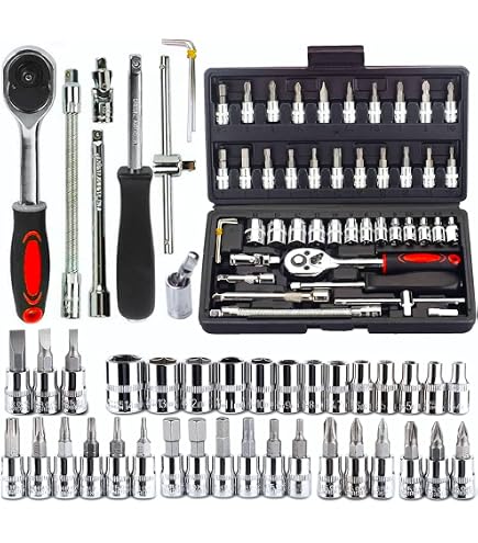 Kit Mini Clé à Cliquet 28 En 1 Avec Douilles Et Embouts - Outil Précision Pour Réparations