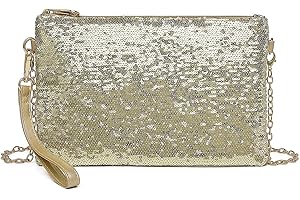 Miss Lulu Bolso de Mano de Mujer - Bolsos de Fiesta Mujer con Purpurina Fina- Bolso Boda para Ceremonias, Bodas, Evento, Cita, Fiesta Cócteles