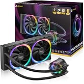 Antec Vortex 240 ARGB 240mm AIO Sıvı İşlemci Soğutucu, 2x120mm Fusion PWM ARGB Fan, Intel/AMD, Siyah