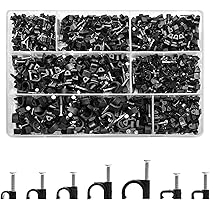 KOXXIAMOQ Set 700 Clip Per Cavi - Morsetti Con Chiodi, 4mm-10mm, Per Rete Elettrica E Ethernet! - Foto 2