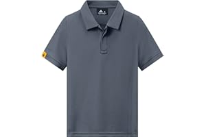 LLdress Jungen Poloshirt Kinder Kurzarm Schnelltrocknend Atmungsaktives Polo Shirt Jungen Active Sportswear Sommer T-Shirts