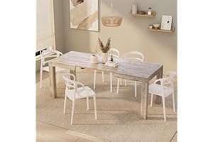 Mobili Fiver, Tavolo Allungabile First, 120(200) x80 cm, Quercia, per 6-8 persone, Tavolo Cucina, Soggiorno, Made in Italy