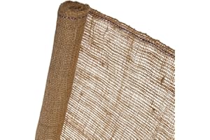 DéVa Jute-Schutzvlies Natur 0,5m x 3m - Jutegewebe - Dekoration aus Jute - Juteband Winterschutz
