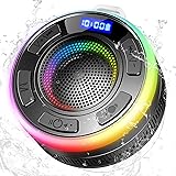 Cassa Bluetooth Doccia, Altoparlante Bluetooth IP7 Impermeabile con Ventosa, 360°Associazione Stereo Cassa Bluetooth Portatil