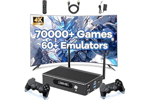 XIXIMENG Super Console X3 Pro Retro Videospielkonsole 70000+Spiele 60+ Emulatoren,EmuELEC4.6 & Android & CoreELEC 3-in-1 System,2.4G/5G WiFi & BT5,1000M Ethernet,Amlogic S905X3,Retro-Spielkonsole (256G)