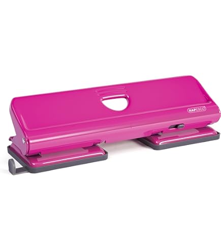 Basics 2/3 Hole Punch, Semi-Adjustable, 30 Sheet Capacity Black