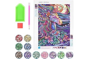 ARONRAVE Diamond Painting Pferde Geschenke für 8 9 10 11 12 Jahre Mädchen Teenager 5D Diamond Painting Pferde Geschenke Diamond Painting Zubehör Full Bilder Diamond Painting Kits