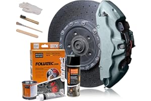 Foliatec Kit di Vernice Pinze Freno - Marine bay Argento Metallico - 3 Componenti