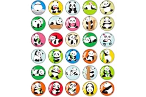 MORCART Aimant Emoji Magnet Frigo 3D Tableau Blanc Décoratif Casiers de Classe Lave Vaisselle Mignon et Drôle Garçon et Fille Préférés Cadeau (30 aimants Panda)