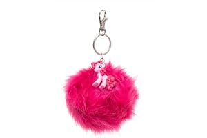 JOYTOY Joy Toy 95982 - Pink Pie breloczek do kluczy z torebką i figurką 3D, 7 cm