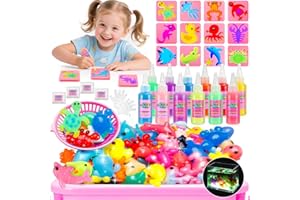 IKIDIKI Giochi Bambina 4 5 6 7 8 9 10 Anni, Kit Gel Acqua Bambini Regalo Bambina 5 6 7 8 9 10 Anni Lavoretti Creativi per Bambini Colori per Bambini Compleanno Regali Bambino Magic Jelly Set Regalo Halloween