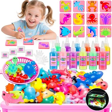 Goomp 3D String Art – Kit DIY Lanternes Cœur Et Étoile – Loisir Créatif Enfant 7-12 Ans – Avec LED, Colle, Ballons – Cadeau