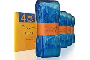 OLALAO Meezis - Pack de 4 recambios compatibles con cartuchos de recambio para cubos de basura para gatos, resistentes a los olores y resistentes (4 unidades)