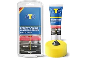 ‎ATG ATG® Kunststoffpflege Auto Politur Grau/Anthrazit - Premium Kunststoff Auffrischer für Auto Motorrad LKW - Schonende Kunststoffpflege Auto Aussen & Innen - Auto Kunststoff Politur für maximalen Glanz