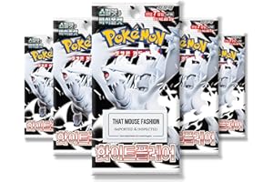 Korean White Flare Pokemon Booster Packs | TCYM Authenticated | Korean Pokemon Cards | 5 x White Flare Booster Packs | Pokémon Card Packs | Pokémon Scarlet and Violet | That Mouse Fashion