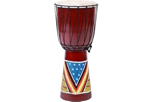 CIFFRE 50cm Djembe Drum Bongo Tambour en bois Darbuka Good Sound Coloré peint