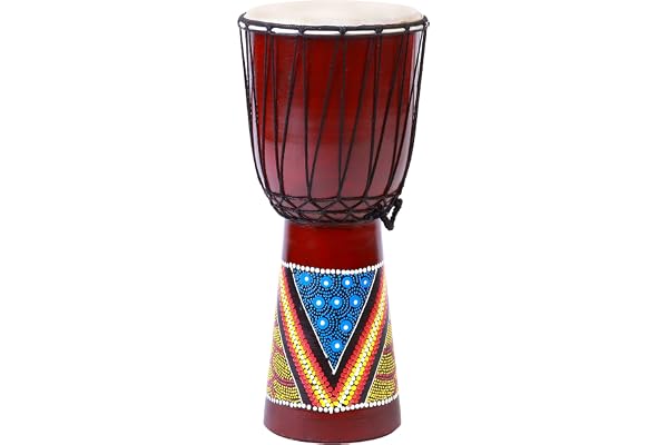 50cm Djembe Drum Bongo Tambour en bois Darbuka Good Sound Coloré peint